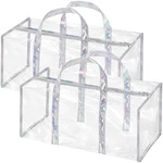 2 Pack Clear Duffle Bag For Women, Heavy Duty Sports Tote Gym Bags, Large Pvc To. Fixed Price $20.46.