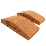 Cork Yoga Wedge Block - Non-slip Wrist Support, Set Of 2. Fixed Price $57.17.