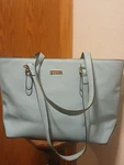 Qiyuer Light Blue Vegan Leather Tote Bag - Women S Large Shoulder Handbag. Fixed Price $59.99.