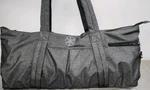 Gaiam Gray Yoga Mat Bag Nylon Polyester Adjustable Strap Zip Closure 3 Pockets. Fixed Price $24.99.