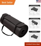 71x24 Inches Extra Thick Yoga Mat 1-inch High-density Foam Roll-up Exercise.... Fixed Price $73.14.