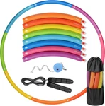 Weighted Exercise Hoop For Adults, 2.2lb&2.8lb Adjustable Fitness Hoop, 8 Detach. Fixed Price $45.99.