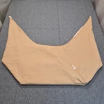 Nike Reversible Sling Tote Bag Tan Canvas Orange Swoosh Monogram Hobo Crossbody. Fixed Price $25.00.