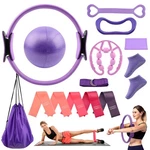 Yonderfume Pilates Essentials Kit For Women, 14 Pcs Home Workout Purple. Fixed Price $27.34.