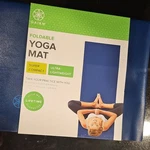 Gaiam Foldable Yoga Mat Super Compact Ultra-lightweight Non-slip Blue. Fixed Price $15.00.