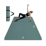 Large Yoga Mat (6'x 4') - Extra Long And Wide Workout For Men A... Fast Ship. Fixed Price $113.99.