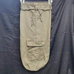 Gaiam Cotton Canvas Yoga Mat Bag Army Green Button Pocket Strap Tie Closure. Fixed Price $15.00.