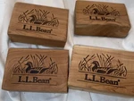 (4) Ll Bean Cedar Wood Blocks 1x3x2 Duck Outdoor Natural Cottagecore Vintage. Fixed Price $18.00.