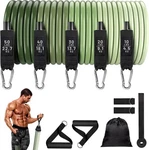 Fitness 11-piece Resistance Bands Set 150lb - Ultimate Home Gym Kit. Fixed Price $21.61.