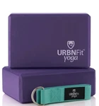 Urban Fit 2 Yoga Blocks & Strap Purple. Fixed Price $12.00.