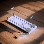 Janua Pilates Reformer Board Foldable Timer Non-slip Pads Knee Elbow Purple. Fixed Price $55.00.