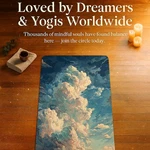 Celestial Cloudscape Yoga Mat Meditation And Mindfulness 70" X 26". Fixed Price $69.99.