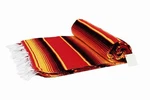 Traditional Mexican Blanket Serape Striped Sunset Red Orange Baja Tapestry Boho. Fixed Price $24.61.