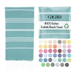 Cacala Lightweight And Thin Turkish Beach Towel 100% Cotton Sand-free Qui.... Fixed Price $38.30.