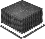 0.79'' Extra-thick Exercise Equipment Mats, 12 Pcs 48 Sq Ft Top Floor Tiles W.... Fixed Price $229.05.