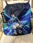 Messi Lifestyle Drawstring Bag, Side Pocket & Comfortable Straps One Size Blue. Fixed Price $25.00.
