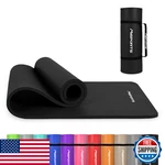 Msports Thick Yoga Mat Premium Non-slip - Nbr Foam, Strap, 74.5x32x0.6in, Black. Fixed Price $58.31.