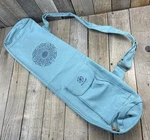 Gaiam Cargo Canvas Yoga Mat Bag Full Zip Carrier Adjustable Strap Pocket Aqua. Fixed Price $14.95.