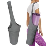 Canvas Yoga Mat Bag Tote Sling Carrier W Large Side Pocket And Zipper Pockets. Fixed Price $18.45.