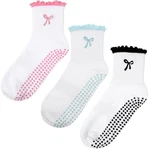 3 Pairs Cute Grip Pilates Socks Non Slip Women Valentines Yoga Gift S.... Fixed Price $15.05.