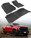 All Weather Floor Mats For Chevy Silverado/for Gmc Sierra 2025 Black. Fixed Price $144.02.