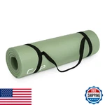 Cap Barbell High Density Yoga Mat W/ Strap, 68"x24"x 1/2" - Sage Green. Fixed Price $23.01.