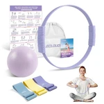 Pilates Essentials Kit For Women, 13.5" Ring And Ball Set With Purple. Fixed Price $25.14.