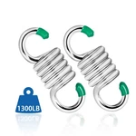 2pack Premium Porch Swing Springs (silver Small),1300lb Heavy Duty Springs, R.... Fixed Price $21.19.