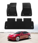 Set 3 All Weather Double-layer Floor Mats For 2017-2023 Tesla Except Highland. Fixed Price $88.62.
