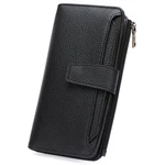 Gaekeao Women Wallet Rfid Blocking Leather 7.48" X 3.94" 1.18", Z-black. Fixed Price $29.07.
