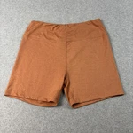 Manduka Shorts Women Large Orange 5" Inseam Yoga Gym Bike Stretchy Pull On Comfy. Fixed Price $24.99.