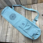 Gaiam Cargo Canvas Yoga Mat Bag Full Zip Carrier Adjustable Strap Pocket Aqua. Fixed Price $14.95.