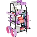Homeiju Dumbbell Rack, Weight Rack For Home Gym, Yoga Mat Storage Holder With.... Fixed Price $83.48.