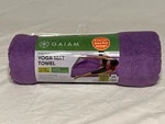 Gaiam Yoga Mat Towel Purple Full Size Microfiber Stay Dry Absorbent 26 X70 New. Fixed Price $15.49.