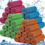 50 Pcs Cooling Towels For Face And Neck 12 X 40 Inches Ice Microfiber Cooling.... Fixed Price $45.41.