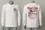 Maui And Sons Mens Youth Sweatshirt Sz Small Graphics White Pullover. Fixed Price $16.00.