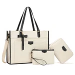 Keyli 3pcs Laptop Bag For Women,15.6 Inch Canvas Tote Work Bags Large Bus.... Fixed Price $50.73.