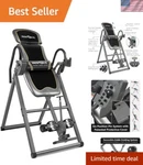 Innova Inversion Table With Adjustable Headrest, Reversible Ankle Holders, An.... Fixed Price $431.98.