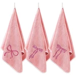 3 Pcs Bow Microfiber Gym Towels Coquette Embroidered Bigger Size Soft Qui.... Fixed Price $16.79.