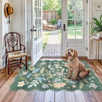 4x6 Washable Rug For Living Room: Non-slip Scalloped Floral Area Bedr.... Fixed Price $56.25.