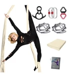 Vevor Aerial Silk Yoga Swing Set 11 Yards Hammock Trapeze Inversion Fly Blue. Fixed Price $65.00.