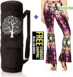 Womens Flare Palazzo Tie Dye Pants Casual Boho Bell Bottoms + Free Go Yoga Bag. Fixed Price $29.99.
