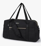 Bagsmart Weekender Overnight Bag Duffle Carry On 37l Quilted Black Free Ship. Fixed Price $34.99.