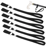 Jieyao 6pcs Walking Cane Wrist Strap Replacement, Black Elastic Trekking Pole.... Fixed Price $11.66.