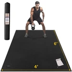 Cambivo Large Exercise Mat For Home Workout, 8'x6'/7'x5'/6'x4' (7 Mm) Extra T.... Fixed Price $141.16.