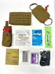 New Ifak Medical Kit, Molle Tactical Mil Belt Pouch Stocked, Coyote Brown. Fixed Price $144.45.