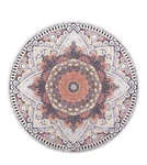 Knsbk Large Round Yoga Mat 4.6 X 3.5mm For Exercise Premium White Blossom. Fixed Price $124.64.