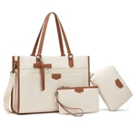 Keyli Laptop Tote Bag Canvas For 199.52 Cubic Inches, Brown 3pcs. Fixed Price $51.76.
