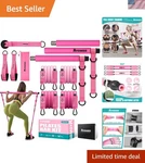 Multifunctional Pilates Bar Kit For Safe Full Body Workout Space Saving Design. Fixed Price $56.99.