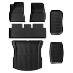 Carentr 2021-2023 Tesla Model 3 Floor Mats - Custom Fit Tpe 6pc Set. Fixed Price $179.99.